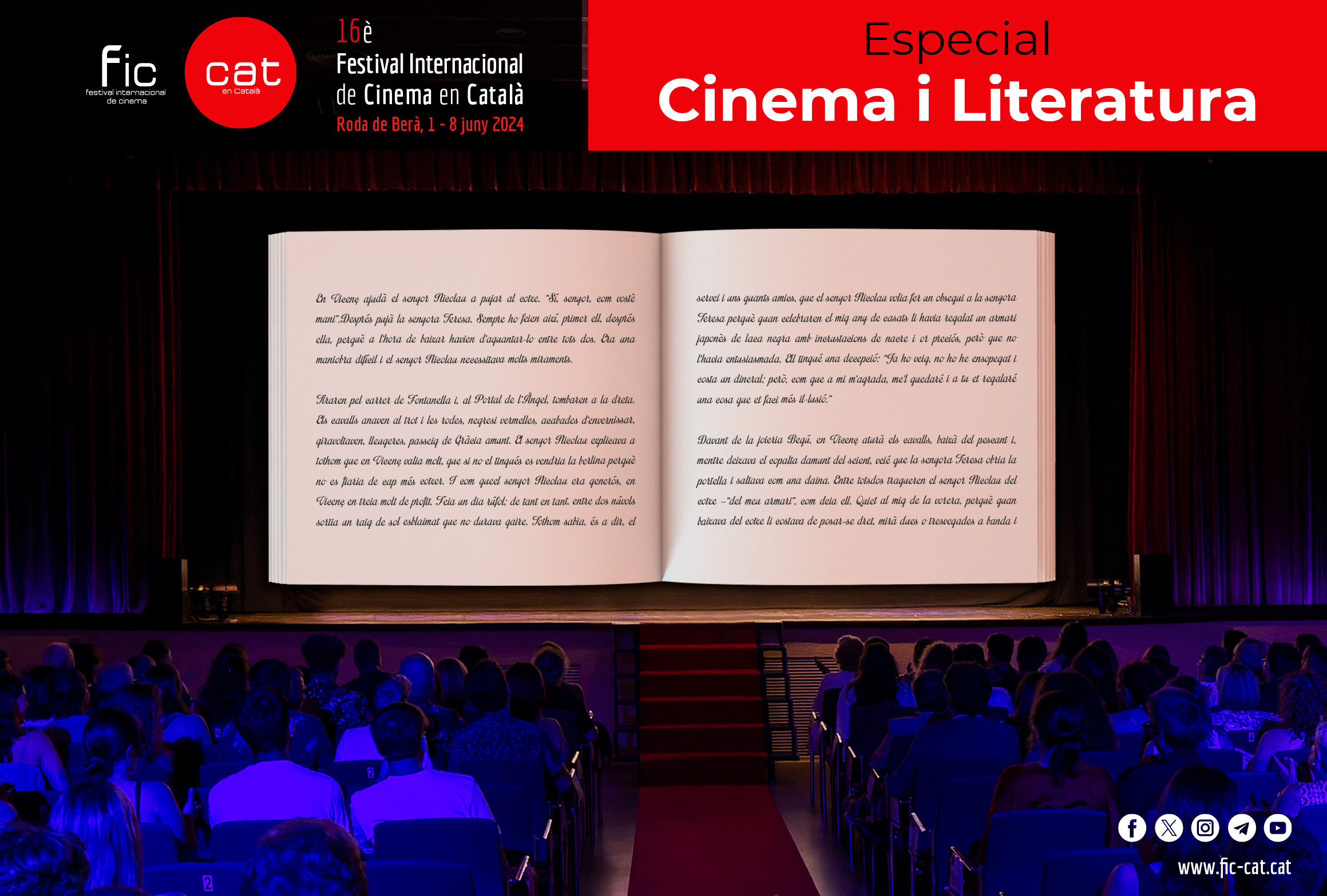 El FIC-CAT escalfa motors organitzant activitats prèvies sobre "Cinema i Literatura"