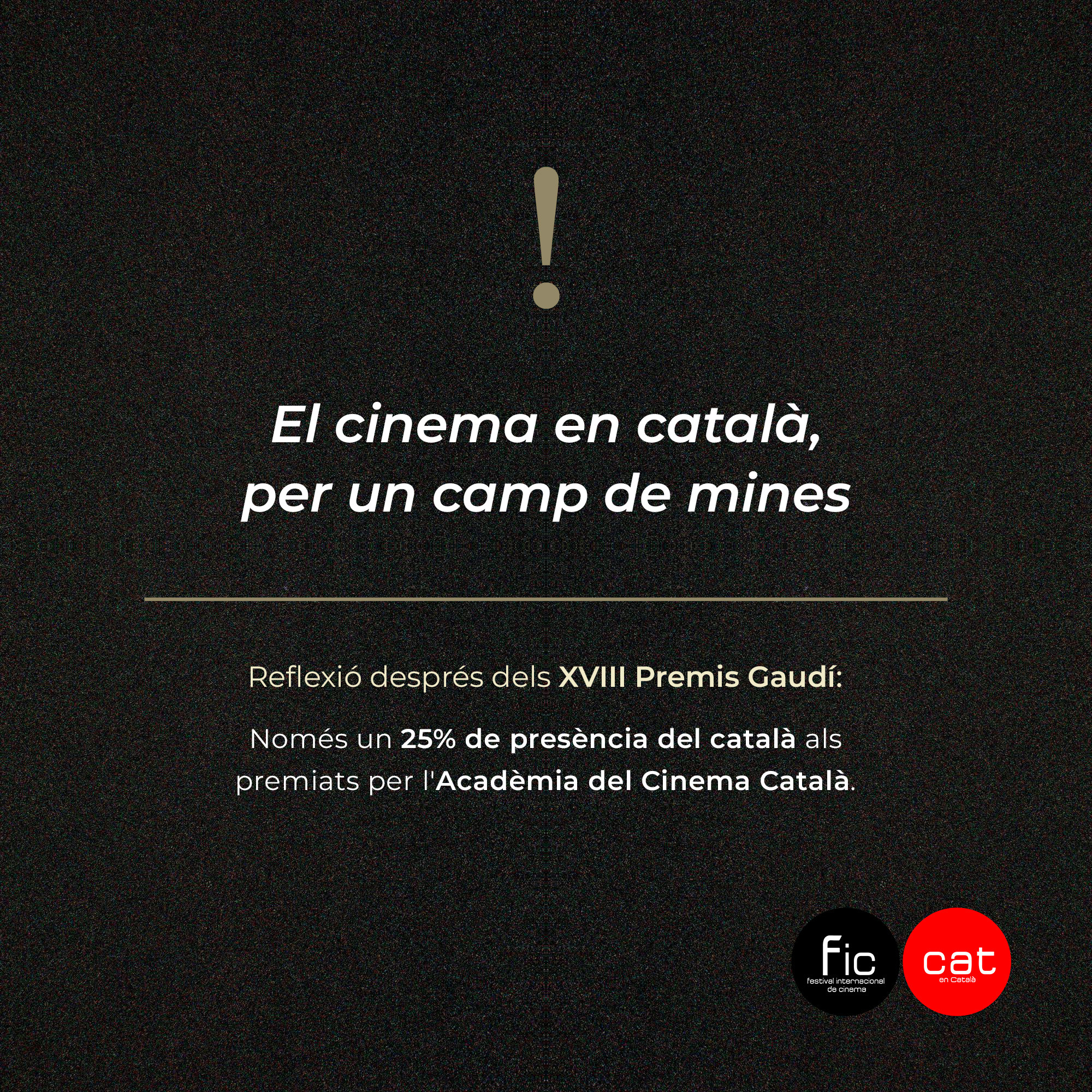 El cinema en català, per un camp de mines
